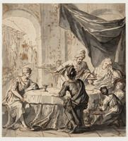 KT 1985 124
          <br/>
          Feestmaal van Cleopatra
          <br/>
          <em>Houbraken, Arnold (1660-1719)</em>